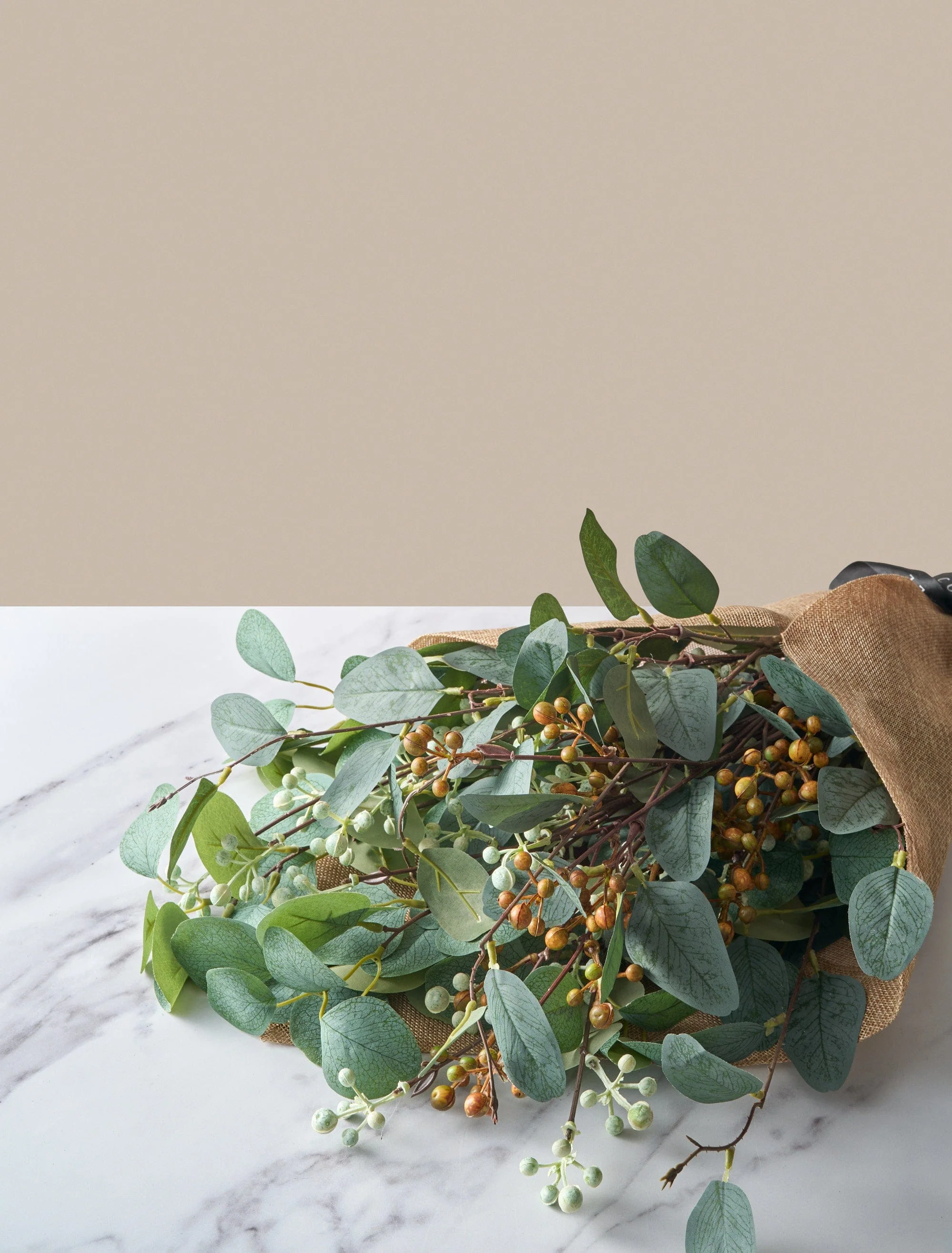 Faux Arrangement - Eucalyptus and Neutral Berry - Image 6
