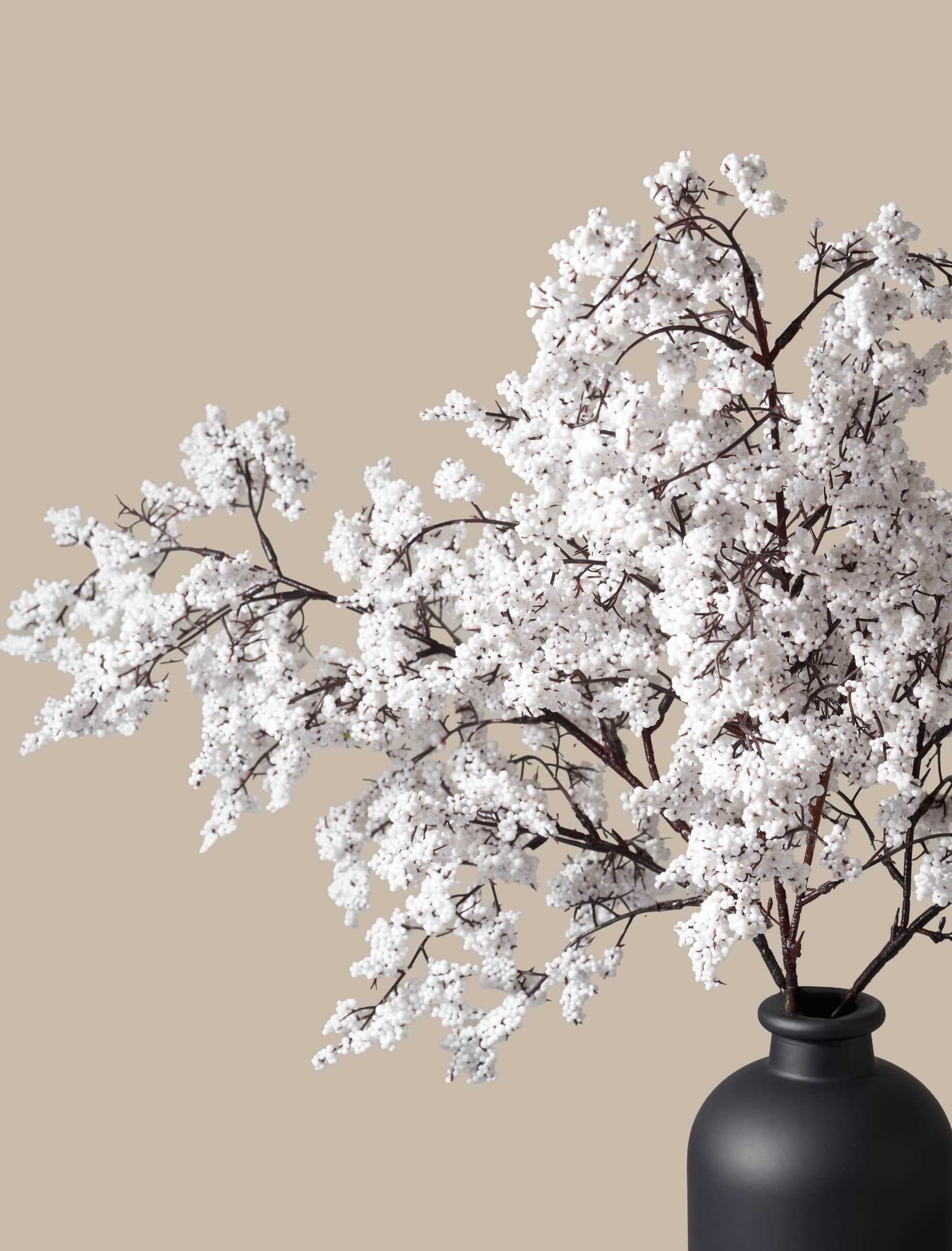 Faux Berry Spray - Winter White (3 Stems) - Image 2