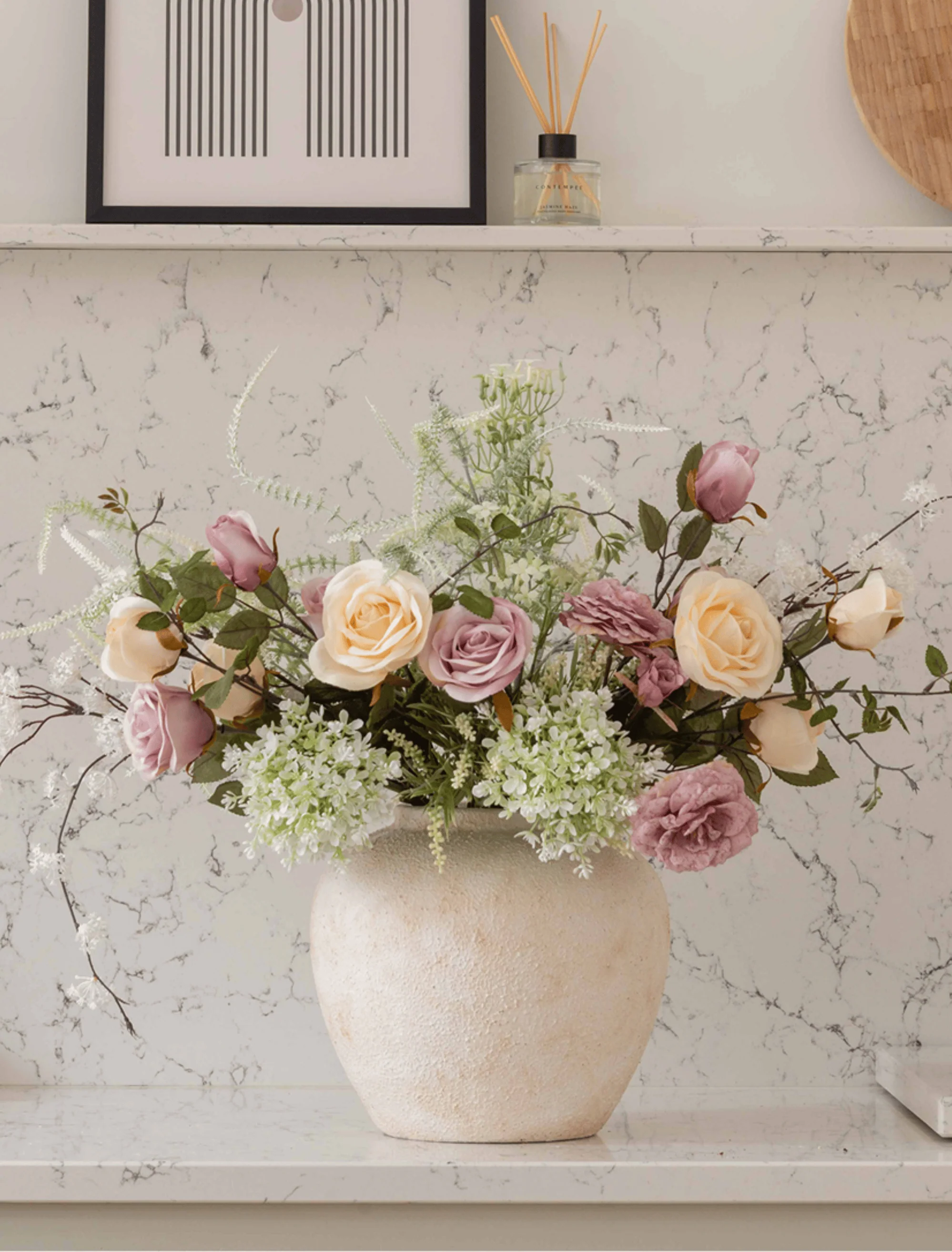 Faux Arrangement - Blush Rose - Image 4